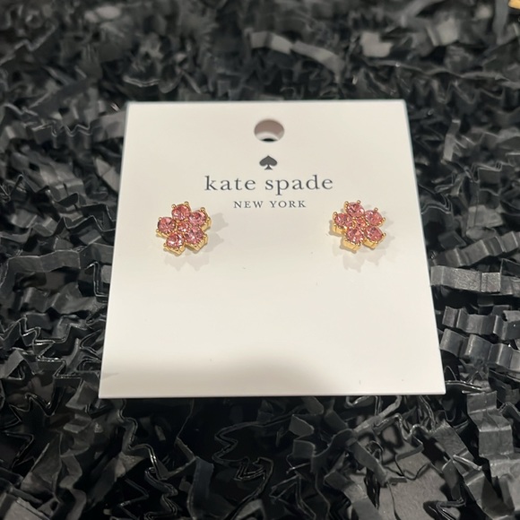 kate spade Pink Flower Studs / NWT - Picture 4 of 7